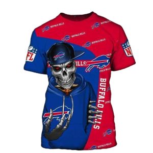 Buffalo Bills Cute Death Gift For Men AOP T-Shirt