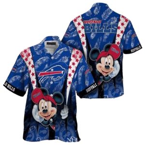 Buffalo Bills Cute Nfl Mickey Mouse Hawaiian Shirt