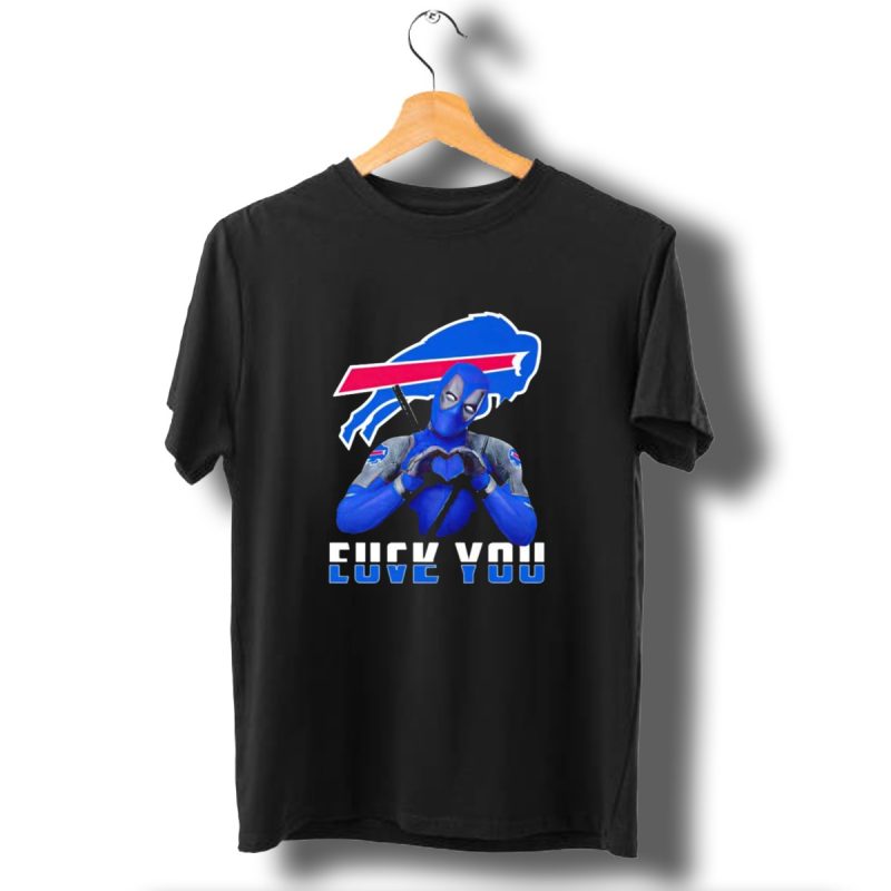 Buffalo Bills Deadpool Costume Heart Symbol With Explicit Message T Shirt 1 T Shirt 1