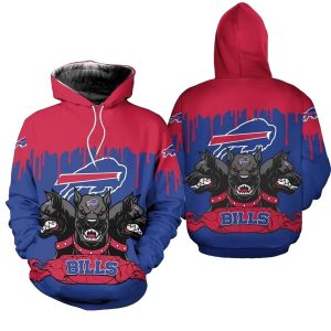 Buffalo Bills Demon Dog Graphic Gift For Fans AOP Hoodie