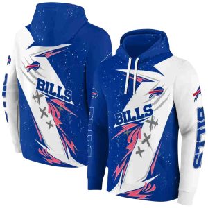 Buffalo Bills Dynamic Slash Blue White AOP Hoodie