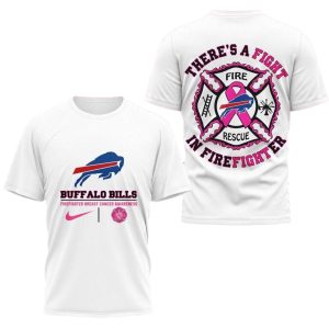 Buffalo Bills Firefighter Fight Breast Cancer AOP T-Shirt