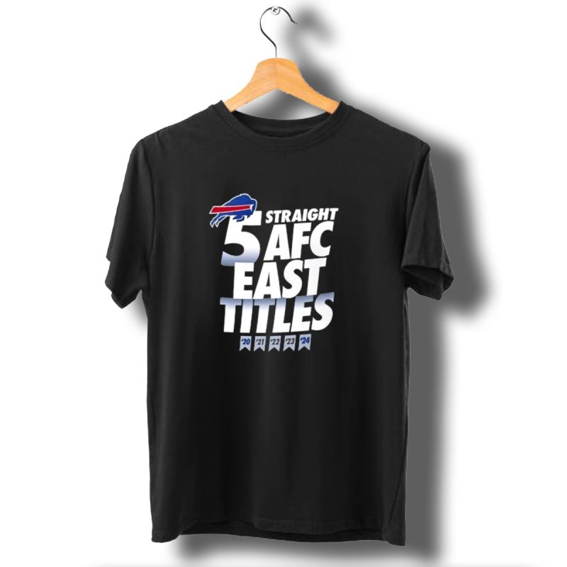 Buffalo Bills Five Straight Afc East Division Champions Big Tall T Shirt 1 T Shirt 1