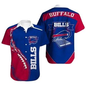 Buffalo Bills Flame Ball Iconic Logo Hawaiian Shirt