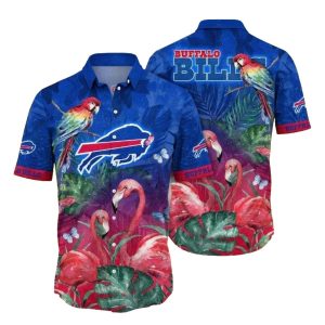Buffalo Bills Flamingo And Tropical Flower Hawaiian Shirt