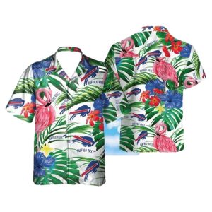 Buffalo Bills Flamingo Tropical Floral Hawaiian Shirt