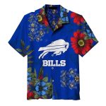 Buffalo Bills Floral And White Team Logo Design Hawaiian Shirt