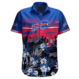 Buffalo Bills Floral Fantasy Blue Hawaiian Shirt