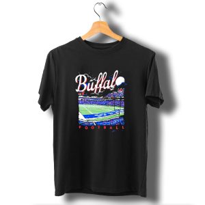 Buffalo Bills Football Night Stadium Scene Nfl T-Shirt