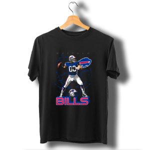 Buffalo Bills Football Player With Helmet T-Shirt