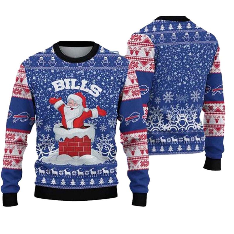 Buffalo-Bills-Funny-Santa-Claus-In-The-Chimney-Ugly-Sweater-1 Buffalo Bills Funny Santa Claus In The Chimney Ugly Sweater 1