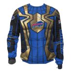 Buffalo Bills Golden Spider Man AOP Sweatshirt