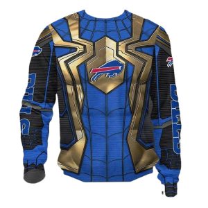 Buffalo Bills Golden Spider Man AOP Sweatshirt
