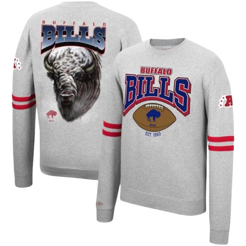 Buffalo Bills Gray Aop Sweatshirt 1