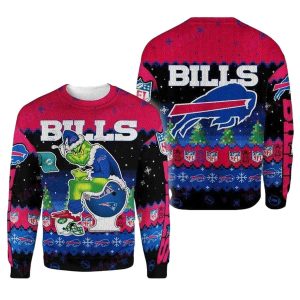 Buffalo Bills Grinch Toilet Ugly Sweater