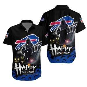Buffalo Bills Halloween Grim Reaper Hawaiian Shirt