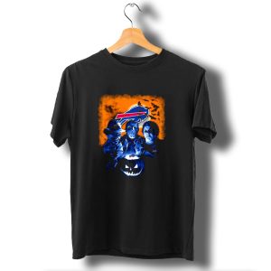Buffalo Bills Halloween Horror Movies Freddy Krueger Jason Voorhees Michael Myers T-Shirt