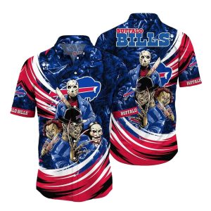 Buffalo Bills Halloween Horror Movies Hawaiian Shirt