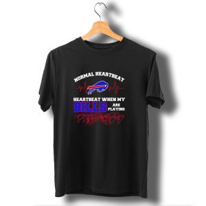 Buffalo Bills Heartbeat When My Bills Are Playing Nfl Team Spirit T-Shirt