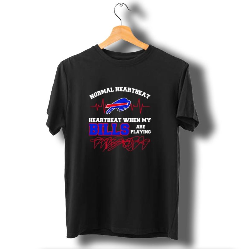 Buffalo Bills Heartbeat When My Bills Are Playing Nfl Team Spirit T Shirt 1 T Shirt 1