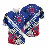 Buffalo Bills Helmets And Stars Retro Hawaiian Shirt