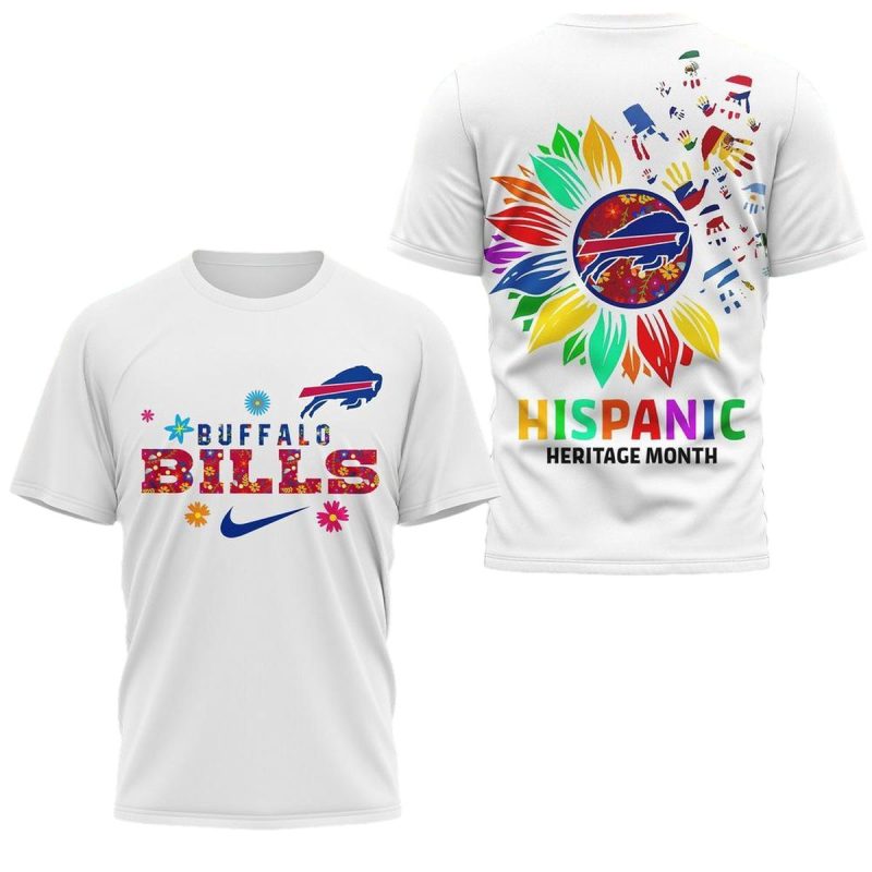Buffalo Bills Hispanic Heritage Month Aop T Shirt 1