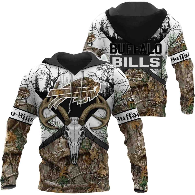 Buffalo Bills Hunting Camo Style Aop Hoodie 1