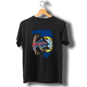 Buffalo Bills Idaho State Flag United Together T-Shirt