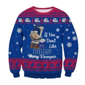 Buffalo Bills If You Dont Like Merry Kissmyass Ugly Sweater