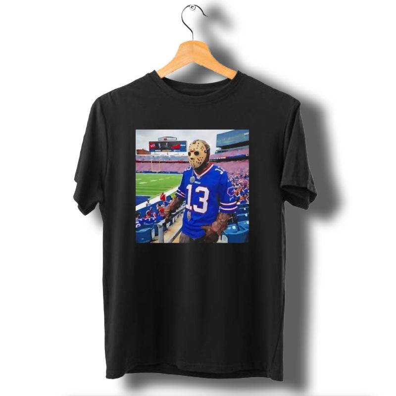 Buffalo Bills Jason Voorhees Costume At Stadium Friday The 13Th Halloween T Shirt 1 T Shirt 1