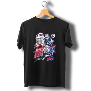 Buffalo Bills Josh Allen Number 17 Forever True Legends In Our Hearts T-Shirt