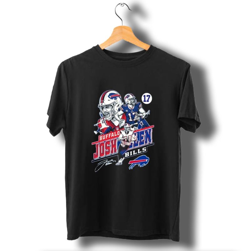 Buffalo Bills Josh Allen Number 17 Forever True Legends In Our Hearts T Shirt 1 T Shirt 1