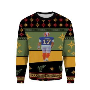 Buffalo Bills Josh Allen Quarterback Ugly Sweater