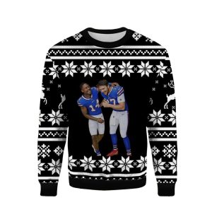 Buffalo Bills Josh Allen Stefon Diggs Ugly Sweater