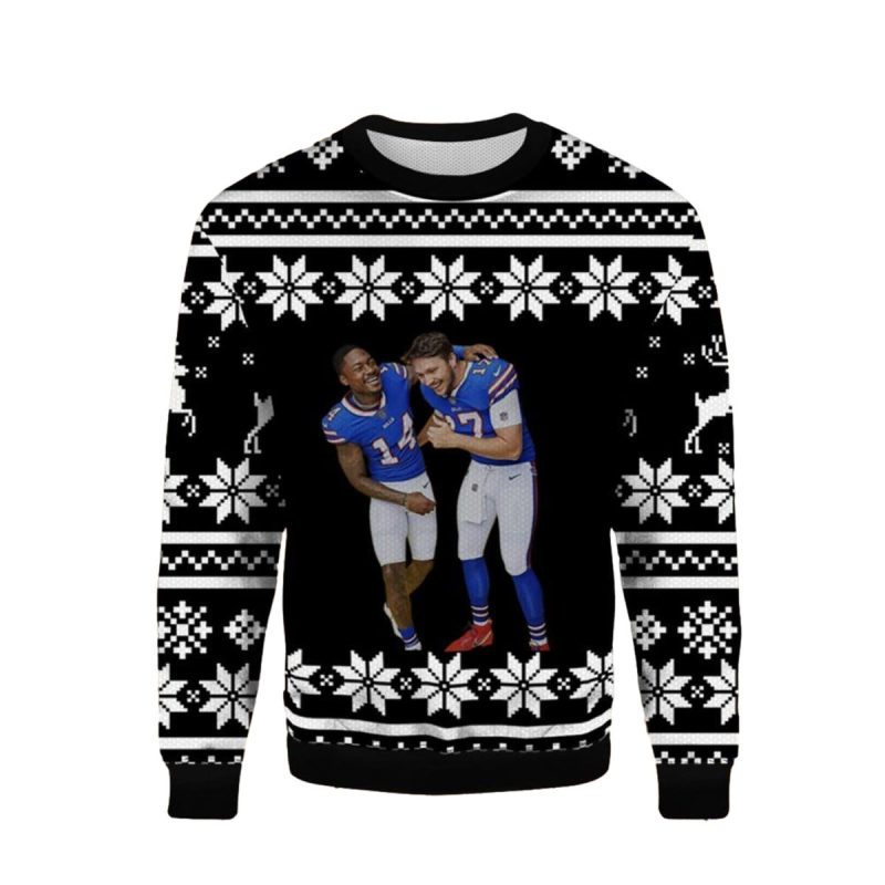 Buffalo Bills Josh Allen Stefon Diggs Ugly Sweater 1