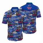 Buffalo Bills Logo And Halloween Pattern Hawaiian Shirt