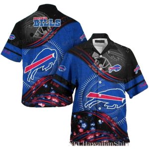 Buffalo Bills Logo Floral Light Effect Hawaiian Shirt