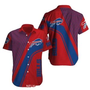Buffalo Bills Logo In My Heart Blue And Red Hawaiian Shirt