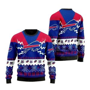 Buffalo Bills Logo Lovely Best Christmas Gifts 2025 Ugly Sweater