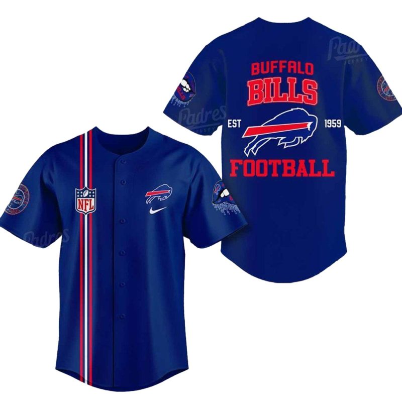 Buffalo Bills Logo Lovely Est 1959 Baseball Jersey 1