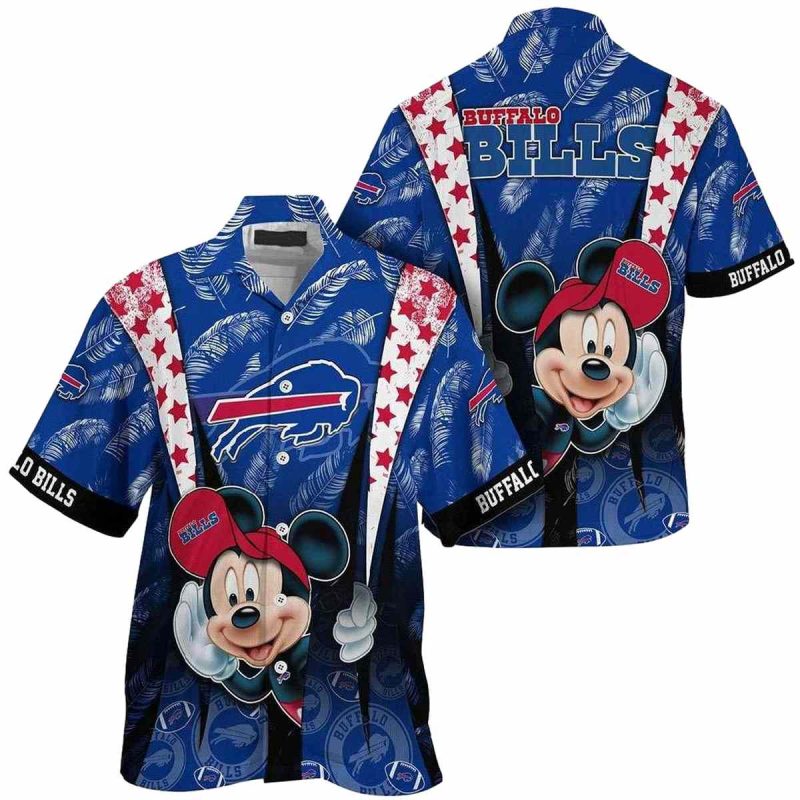 Buffalo Bills Logo Mickey Mouse Disney Hawaiian Shirt 1