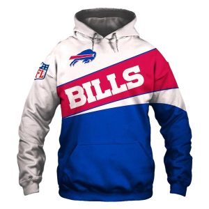 Buffalo Bills Logo Red White And Blue AOP Hoodie