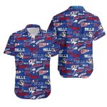 Buffalo Bills Logo Retro Bold Blue And Red Hawaiian Shirt