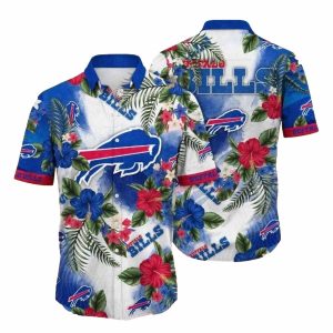 Buffalo Bills Logo Tropical Lovely Gift For Fans Hawaiian Shirt