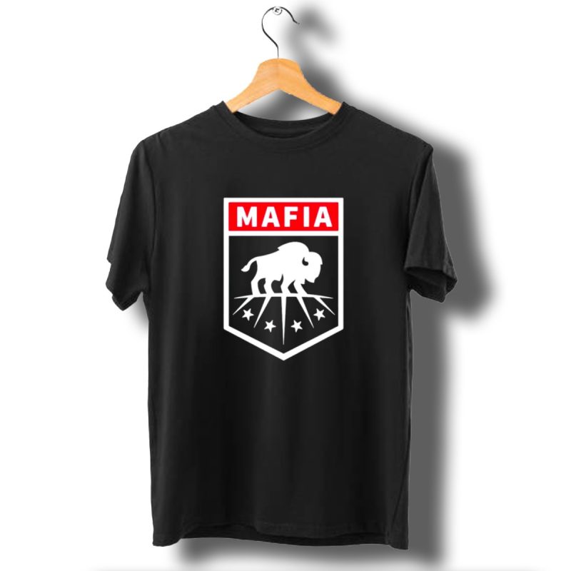 Buffalo Bills Mafia Shield Red White Buffalo Stars T Shirt 1 T Shirt 1