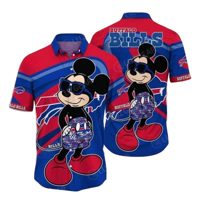Buffalo Bills Mickey Graphic Edition Funny Fan Hawaiian Shirt 1