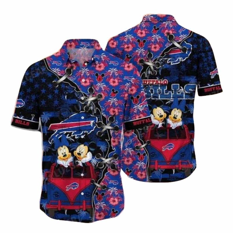 Buffalo Bills Mickey And Minnie Hawaiian Shirt 1