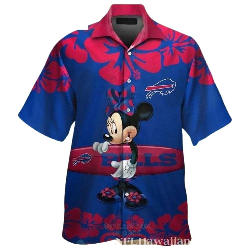 Buffalo Bills Minnie Mouse Surfing Hawaiian Shirt 1