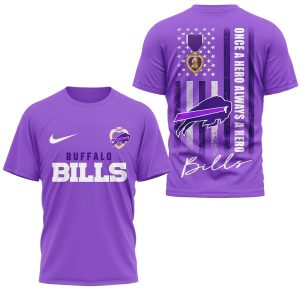 Buffalo Bills National Purple Heart Day AOP T-Shirt