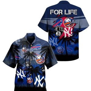 Buffalo Bills New York Yankees Summer Beach Hawaiian Shirt